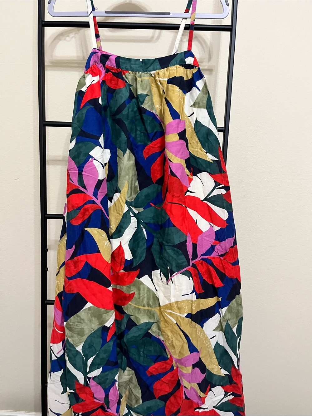 A New Day Tropical Floral Lyocell Breezy Vacation Midi Dress Size S - Picture 3 of 11